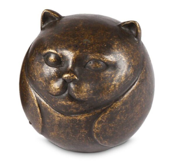 Cat Mini Cremation Urn Ashes Keepsake Memorial Bronze Sculpture MESU 53 1