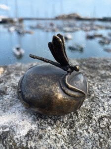 Cremation Urn Memorial Dragonfly For Ashes Bronze Sculpture