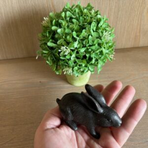 Rabbit Memorial Cremation Urn Bronze Sculpture