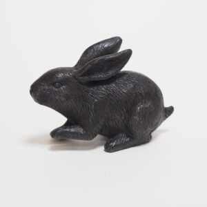 Rabbit Memorial Cremation Urn Bronze Sculpture