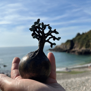 Tree Memorial Cremation Urn Mini Bronze Sculpture
