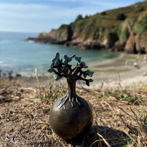 Tree Memorial Cremation Urn Mini Bronze Sculpture