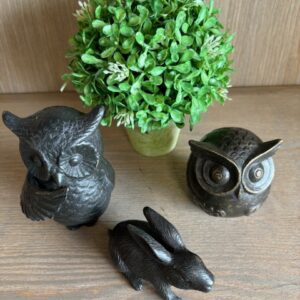 Rabbit Memorial Cremation Urn Bronze Sculpture